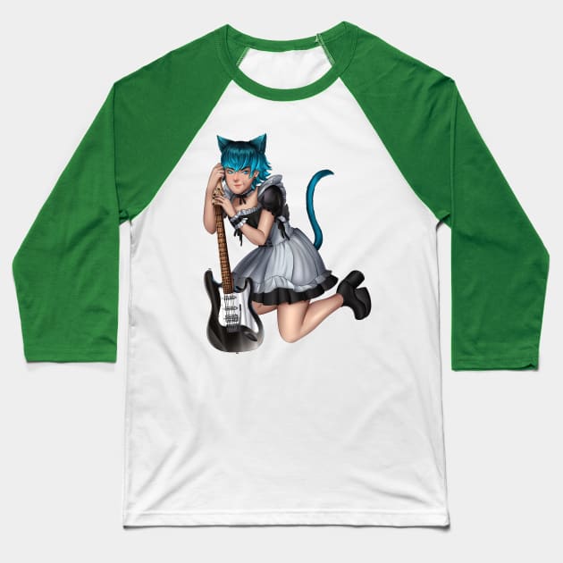 Luka Lady Bug Maid Baseball T-Shirt by KarinaG